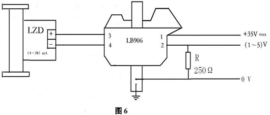 遠(yuǎn)傳轉(zhuǎn)子流量計(jì)本安防爆型接線圖